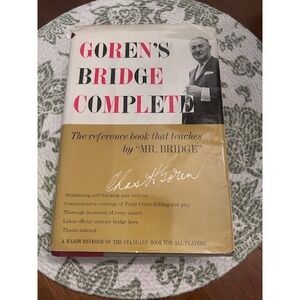 Charles H. Goren GOREN'S BRIDGE COMPLETE, 1963, 1st Edition 2nd Printing HCDJ